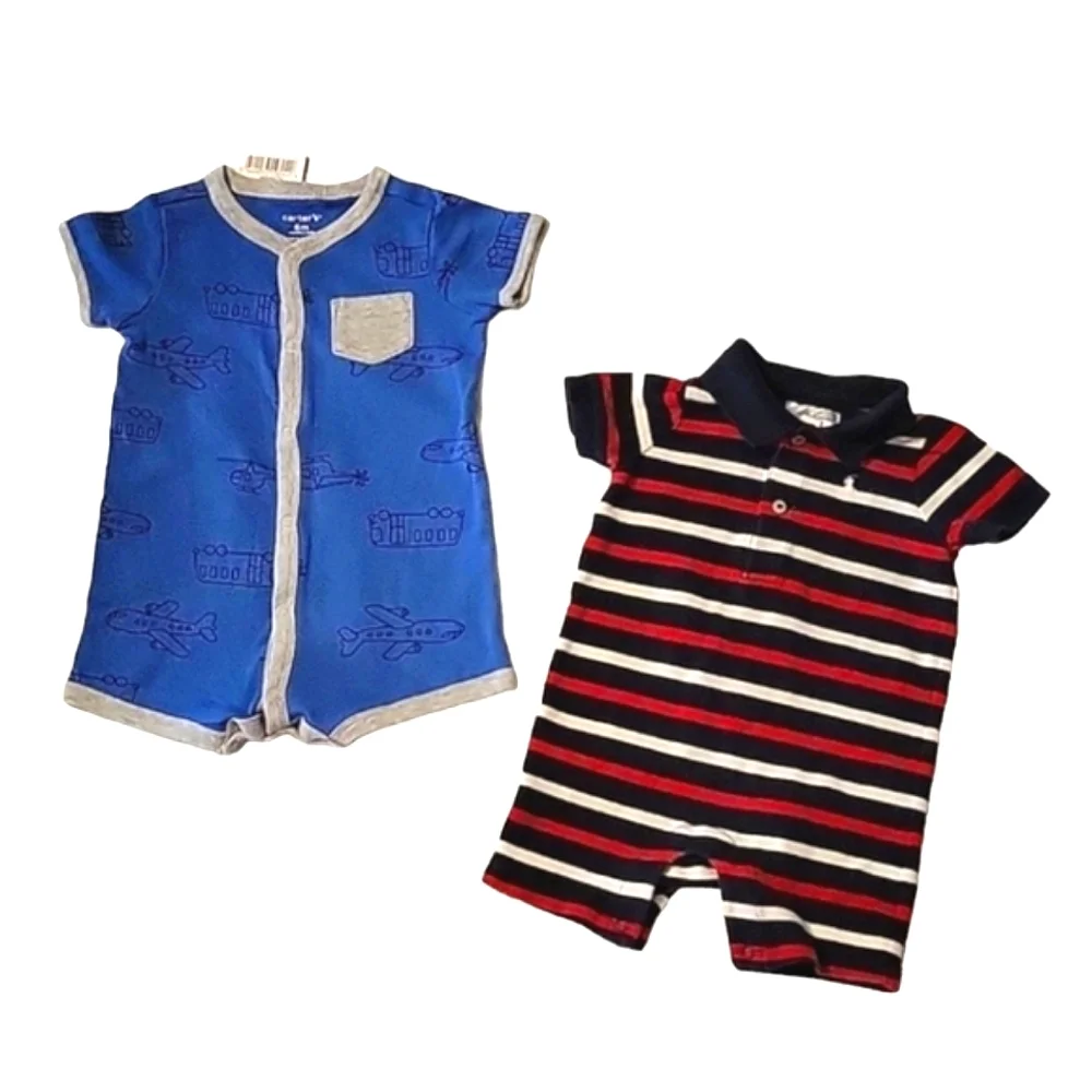 Ralph Lauren & NEW Carter's One-Piece Infant Romper Bundle